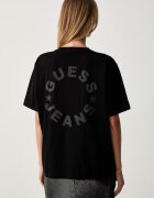 GUESS JEANS тениска дамска от памук черна W6YI11 K3690