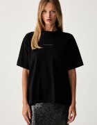 GUESS JEANS тениска дамска от памук черна W6YI11 K3690