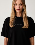 GUESS JEANS тениска дамска от памук черна W6YI11 K3690