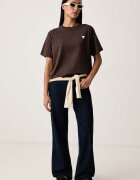 GUESS JEANS тениска дамска от памук кафява W4YI05 K8HM0
