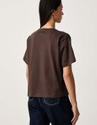 GUESS JEANS тениска дамска от памук кафява W4YI05 K8HM0