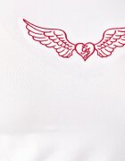GUESS JEANS тениска дамска от памук с еластан бяла W6BI14 K5598