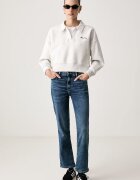 GUESS JEANS тениска дамска от памук с еластан бяла W6BP04 K5468