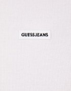 GUESS JEANS тениска дамска от памук с еластан бяла W6BP04 K5468