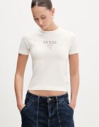 GUESS JEANS тениска дамска с памук бежова W6RI15 J1314