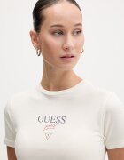 GUESS JEANS тениска дамска с памук бежова W6RI15 J1314