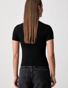 GUESS JEANS тениска дамска с памук черна W6YI05 K3640