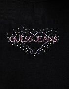 GUESS JEANS тениска дамска с памук черна W6YI05 K3640