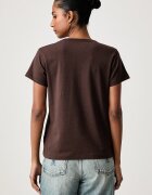 GUESS JEANS тениска дамска с памук кафява W6BI09 K5310