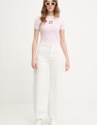 GUESS JEANS тениска дамска с памук розова W6GIB1 J1314