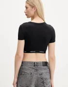GUESS JEANS Тениска дамска в черно W5YZ02 KBBU1