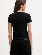 GUESS JEANS Тениска дамска в черно W6RI16 J1314