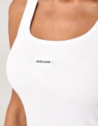 GUESS JEANS топ дамски от памук с еластан бял W6BP03 K5467