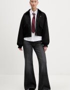 GUESS JEANS Яке в черно преходен модел W6RL36 WJ842