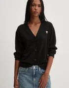 GUESS JEANS Жилетка с вълна в черно от лека материя W4BR16 Z3HO2