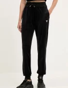 GUESS Кадифен спортен панталон COUTURE в черно с изчистен дизайн V3BB27 K0232