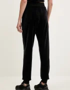 GUESS Кадифен спортен панталон COUTURE в черно с изчистен дизайн V3BB27 K0232