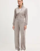 GUESS Кадифен суичър COUTURE в бежово с изчистен дизайн V3BQ22 K0232