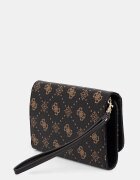 GUESS калъф дамски от имитация на кожа SILIA кафяв TWGP98 90160