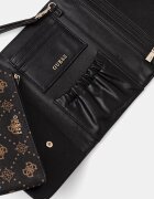 GUESS калъф дамски от имитация на кожа SILIA кафяв TWGP98 90160