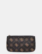 GUESS калъф дамски от имитация на кожа SILIA кафяв TWGP98 90160