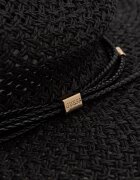 GUESS капела дамска от сплетена материя KIRSTEN черна AW5612 NYL01
