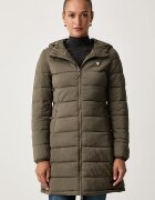 GUESS капитонирано палто дамско NEW ALETA зелено V4YL05 WF3X0