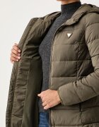 GUESS капитонирано палто дамско NEW ALETA зелено V4YL05 WF3X0