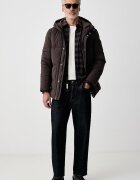 GUESS капитонирано яке мъжко кафяво M6BL45 W4157