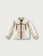GUESS късо яке за деца бежово J6BL09 W4001