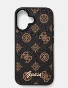 GUESS Кейс за телефон iPhone 16 6.1 в кафяво GUHMP16SPGPYSK