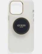 GUESS Кейс за телефон iPhone 16 Pro Max в черно GUHMP16XHTDRCEDK