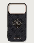 GUESS кейс за телефон iPhone 17/18 Pro Max черен GUHCP18X6P4SRMLK