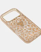 GUESS Кейс за телефон iPhone 17 Pro в кафяво GUHMP17LHLEGTGLW