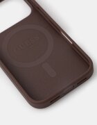 GUESS Кейс за телефон iPhone 17 Pro в кафяво GUHMP17LP4PGRSGW