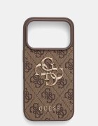 GUESS кейс за телефон от имитация на кожа iPhone 17 Pro кафяв GUHCP17L4GMGBR
