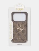 GUESS кейс за телефон от имитация на кожа iPhone 17 Pro кафяв GUHCP17L4GMGBR