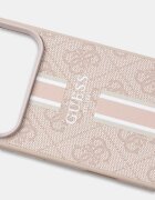 GUESS кейс за телефон от имитация на кожа iPhone 17 Pro розов GUHMP17LP4RPSP