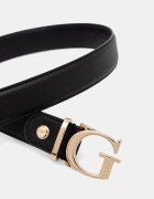 GUESS колан дамски от имитация на кожа BIANCA черен BW9362 P6230