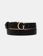 GUESS колан дамски от имитация на кожа черен BW9271 P5430