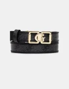 GUESS колан дамски от имитация на кожа KARNILLA сив BW9334 P6130
