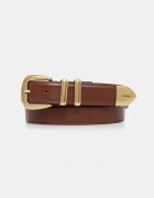 GUESS колан дамски от кожа кафяв BW9282 P5430