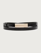 GUESS колан дамски от кожа x LEONIE HANNE черен BW9512 P6412