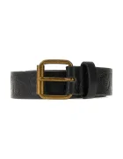 GUESS колан за деца от имитация на кожа черен L6BZ05 W4130