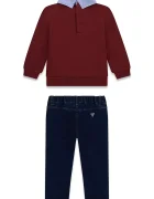 GUESS комплект за деца от памук бордо N6YG07 K5170