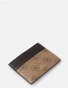 GUESS Кожен калъф за карти MITO в бежово SMVELE LEA25