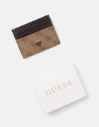 GUESS Кожен калъф за карти MITO в бежово SMVELE LEA25