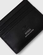 GUESS Кожен калъф за карти MITO в черно SMCSLE LEA25