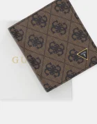 GUESS Кожен портфейл мъжки в черно