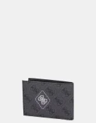 GUESS Кожен портфейл MILANO мъжки в черно SMMACT LEA27